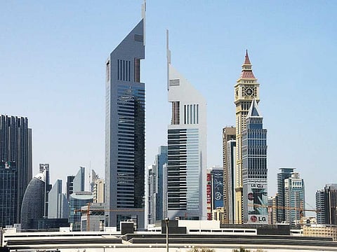 The Dubai skyline 