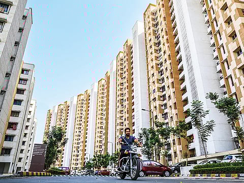 Apartment buildings in Palava City, Mumbai - Illustrative image