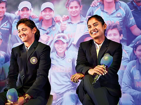 Captains' call: Mithali Raj (right) and Harmanpreet Kaur will be the captains in Test and white ball formats, respectively, on the England tour.