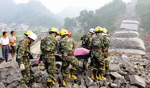 August 13, 2007: China bridge collapse leaves 22 dead
