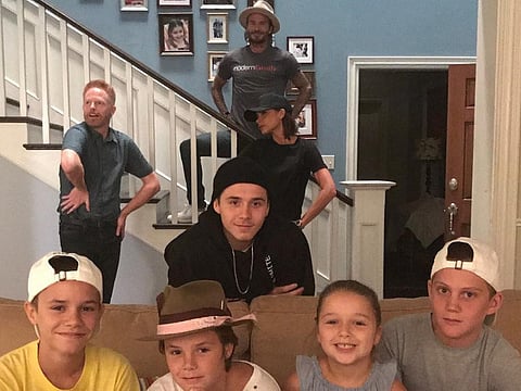 Beckhams visit ‘Modern Family’ set