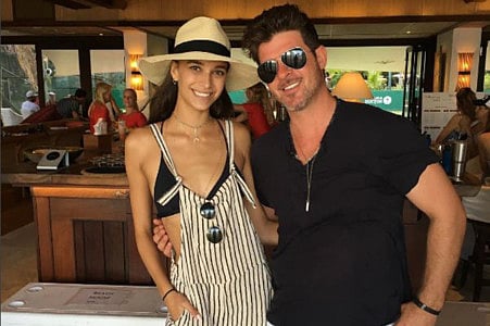 Robin Thicke and girlfriend April expecting baby