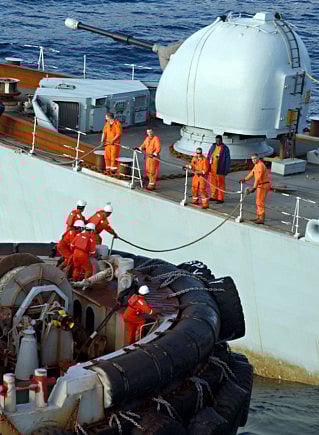 August 6, 2002: British warship limps towards Australia