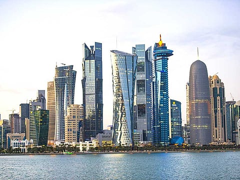 Doha skyline. The reopening of land, air and sea borders between the UAE and Qatar is expected to see a surge in businesses between the two nations.