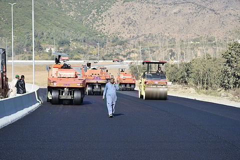 Work in progress at the site of Pakistan China Silk Road in Haripur, Pakistan. Projects under the “Belt and Road Initiative” involve several countries, including Oman.