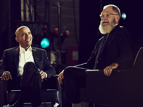 David Letterman returns to talk show, but is a bit rusty