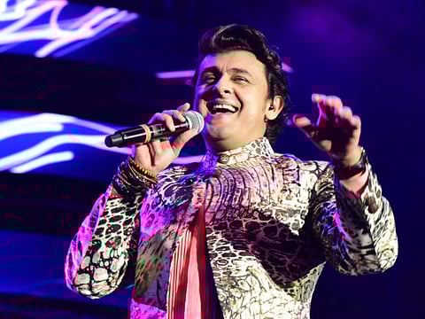 Bollywood singer Sonu Nigam. 