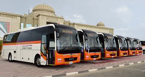 The UAE’s first smart public transport buses got rolling on Monday as the 10 luxury buses joined the SRTA’s intercity fleet.
