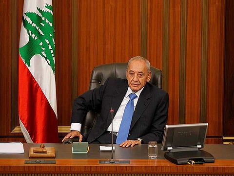 Influential parliamentary speaker Nabih Berri said Lebanon would sink like the Titanic if it could not form a government.