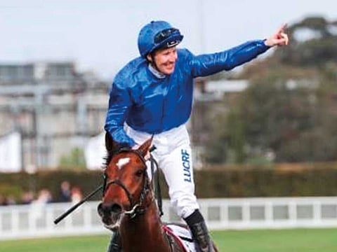 Jockey Pat Cosgrave rode Rodaini to a stunning win the Jebel Ali Classic (Silver Jubilee), the feature event on Friday.