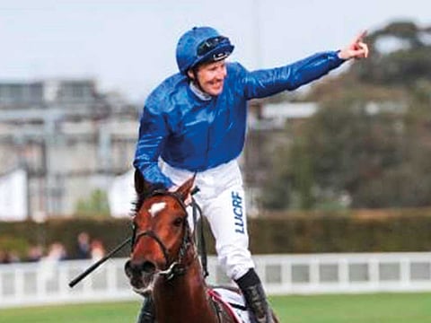 Jockey Pat Cosgrave rode Rodaini to a stunning win the Jebel Ali Classic (Silver Jubilee), the feature event on Friday.
