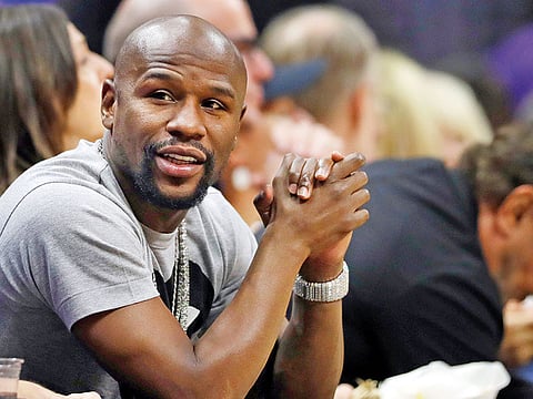 Boxer Floyd Mayweather  