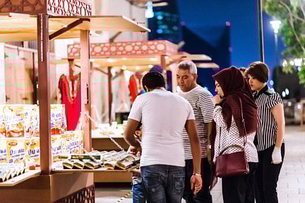Tourists visit Al Seef, the waterfront promenade by Meraas. The number of Indian tourists travelling to the GCC is expected to increase 81 per cent by 2024