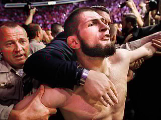Khabib Nurmagomedov taunts Conor McGregor after knockout loss to Dustin Poirier