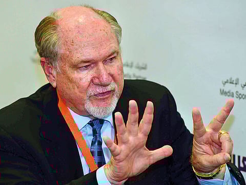 James W. Parkinson during the SIBF on Monday. Parkinson is famous for being part of a lawsuit against ‘Big Tobacco’ firms.