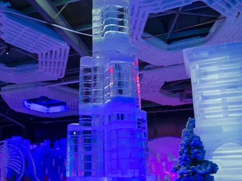 Dubai Garden Glow springs an ice surprise