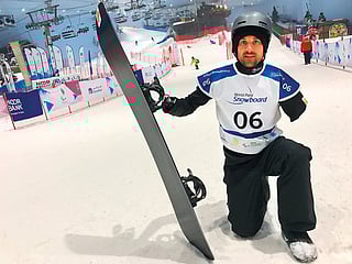 Shark-attack surfer wins first para-snowboard gold