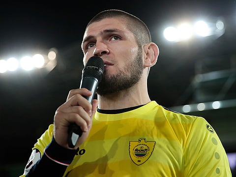 UFC lightweight champion Khabib Nurmagomedov. 