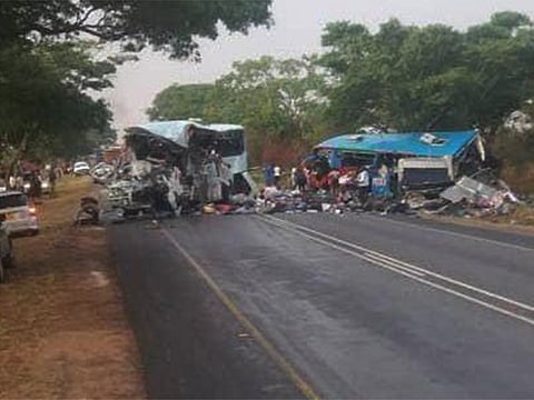 Traffic accidents are common in Zimbabwe, where roads are riddled with potholes due to years of underfunding and neglect.