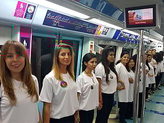 Watch: Dubai Metro users set record for most diverse human chain