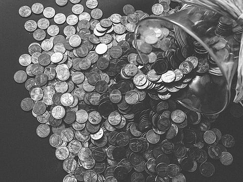 Police received a report about a beggar found dead by the railway tracks and started a routine investigation. To their surprise, they found a sack full of coins totalling Rs 1.75 lakh (Dh9,000), certificates of fixed deposits of Rs 8.77 lakh (Dh45,361) and Rs 96,000 (Dh4,965). Picture for illustrative purposes only