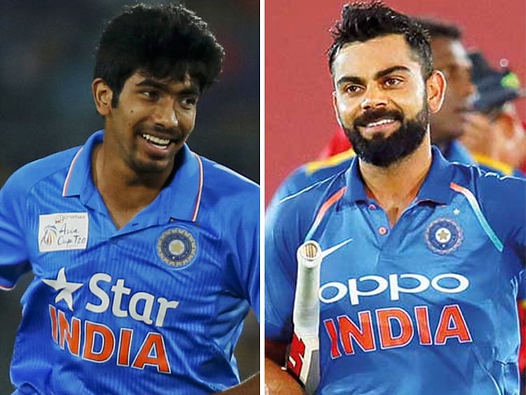 Jasprit Bumrah and Virat Kohli