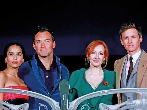 Kravitz, Jude Law, JK Rowling and Eddie Redmayne.