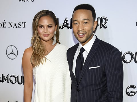 Model Chrissy Teigen and husband musician John Legend