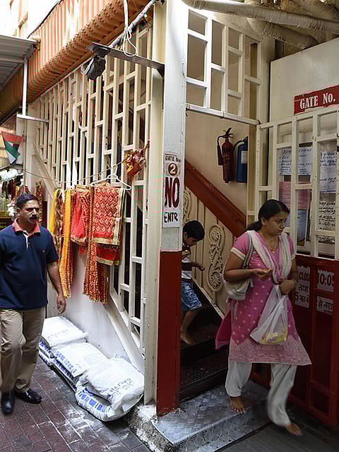 The Hindu temple in Bur Dubai.