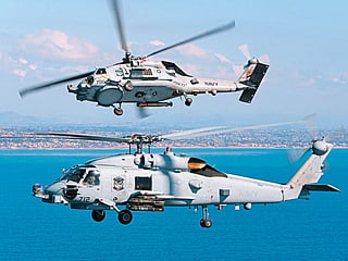 The multi-role MH-60 Romeo anti-submarine helicopters — deemed the most capable naval helicopter available today