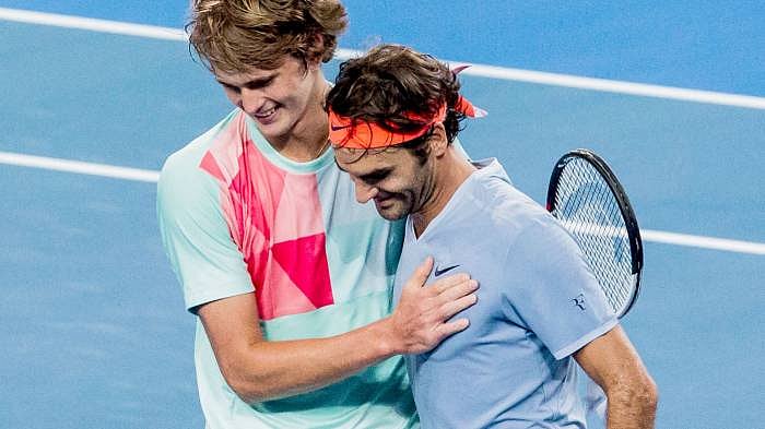 Zverev will face six-time champion Federer.