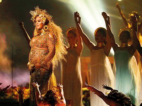 Beyonce performs at the 59th Annual Grammy Awards in Los Angeles, California, U.S. , February 12, 2017.