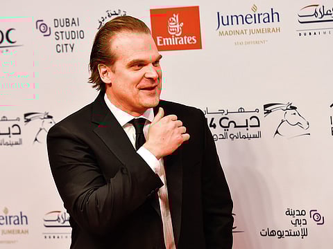 David Harbour at the red carpet on the opening night of Dubai International Film Festival. 