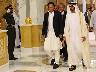 Mohammad Bin Zayed, Mohammad Bin Rashid welcome Imran Khan  