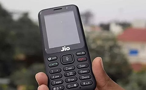 Reliance Jio phone as displayed on Amazon: Illustrative image