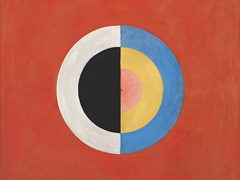 Hilma af Klint, Group IX/ SUW, The Swan, No. 17, 1915, from The SUW/UW Series (Serie SUW/ UW), oil on canvas