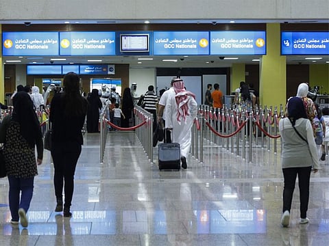 Dubai Airport passport control. For illustrative purposes only.