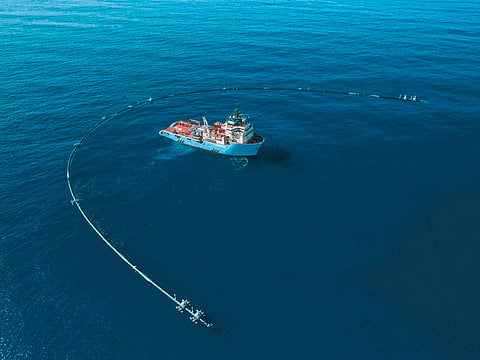 Dubai bullds screen for The Ocean Cleanup project