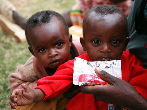 USAID provides therapeutic and supplementary foods, such as Plumpy’nut to reduce and treat malnutrition among children [Image for illustrative purposes only]