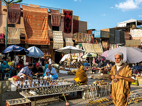 A market in Marrakech’s ancient medina in Morocco, Sept. 22, 2018.