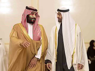 File photo: Shaikh Mohamed bin Zayed Al Nahyan with Saudi Crown Prince Mohammad Bin Salman bin Abdulaziz Al Saud  