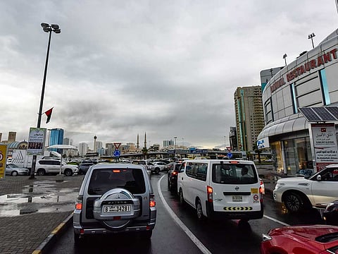 Traffic crawls to a standstill in many parts of the UAE on Monday morning.