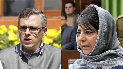 Mehbooba Mufti and Omar Abdullah