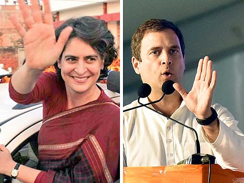 Priyanka and Rahul Gandhi