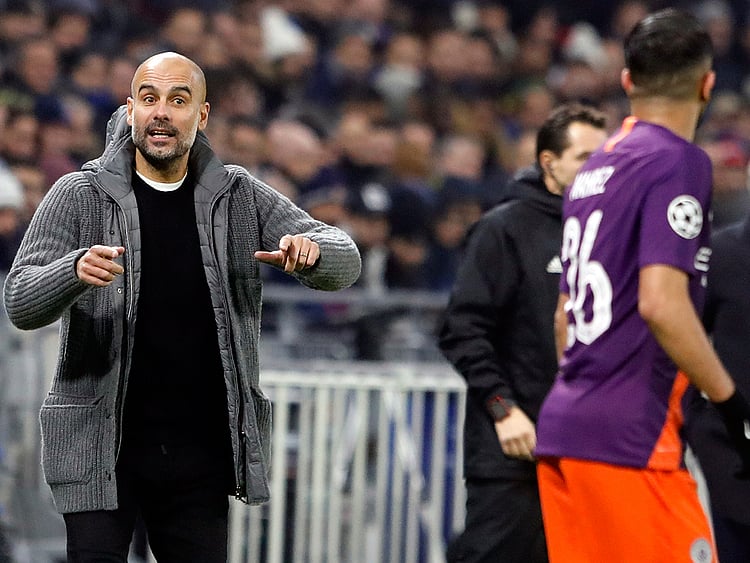 Manchester City coach Pep Guardiola