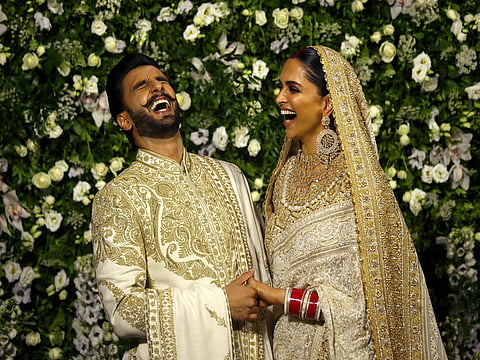 The happy couple in Mumbai