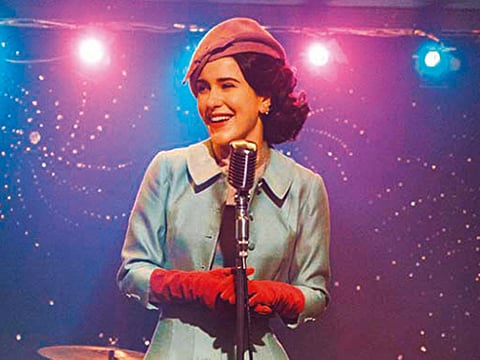 Rachel Brosnahan in The ‘Marvelous Mrs Maisel’.