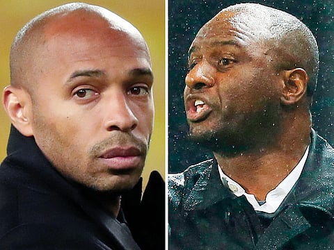 Thierry Henry and Patrick Vieira. 