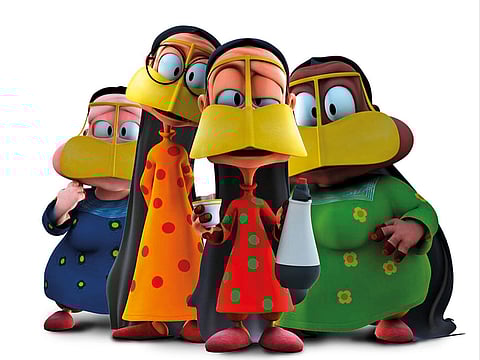 Comedic cartoon ‘Freej’ follows four traditional Emirati women — Um Saeed, Um Saloom, Um Khammas and Um Allawi.