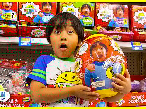 Screenshot from Ryan's YouTube channel